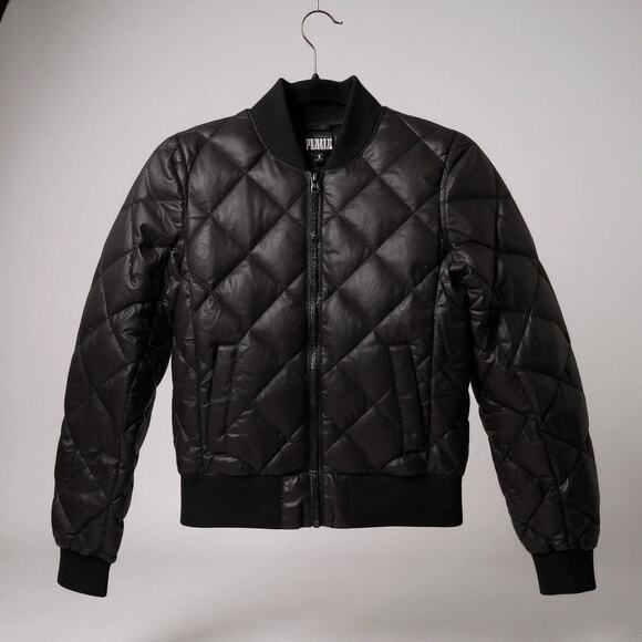 Aritzia PARKLIFE Women’s Quilted Down Blend Flight Jacket XXS Black - Picture 3 of 8